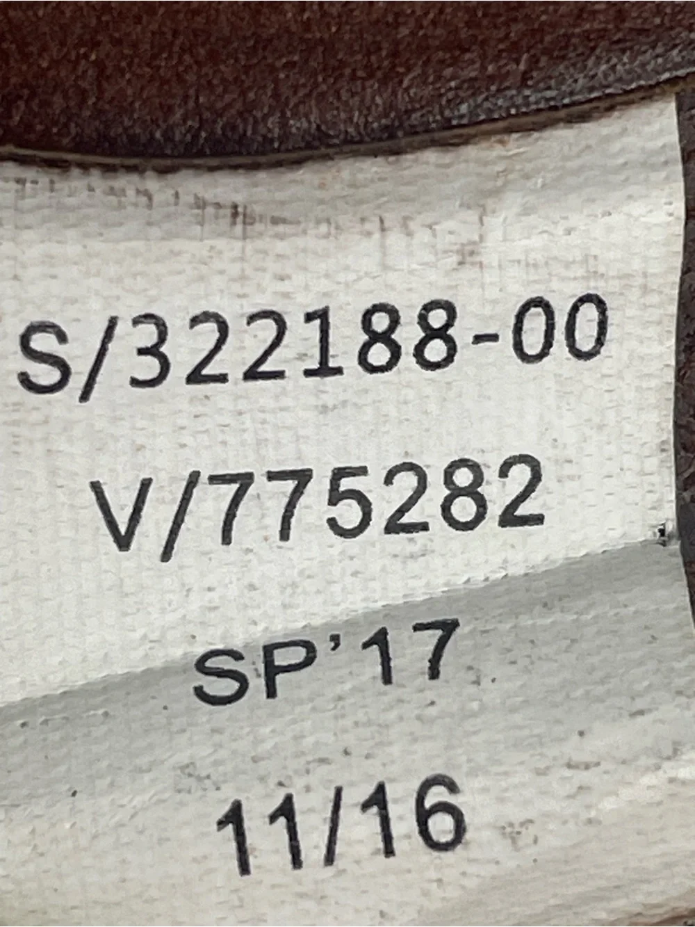 The GAP Genuine Cow Leather Belt Mens SZ 44 Brown Bronze Red Stitch Work Western